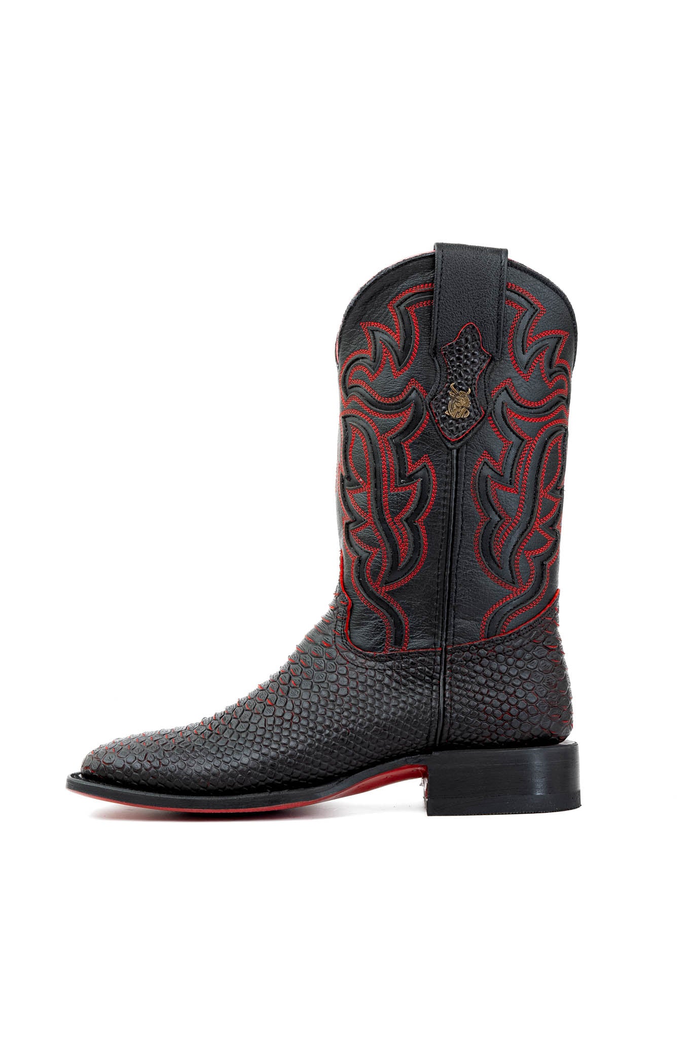 Bruce Python Red Bottom Square Toe Cowboy Boot