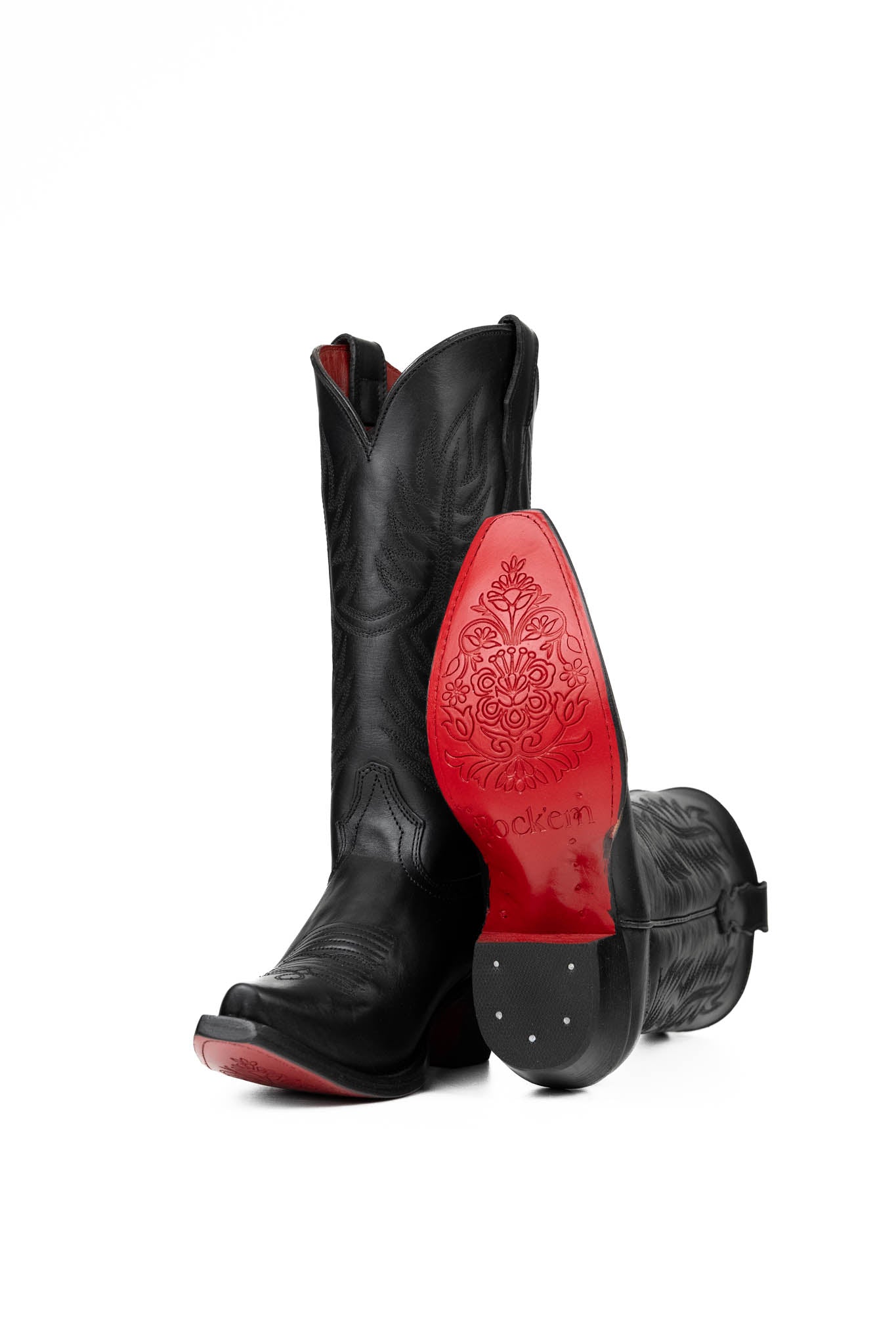 602 Ruby Ebano Red Sole Snip Toe Cowgirl Boot