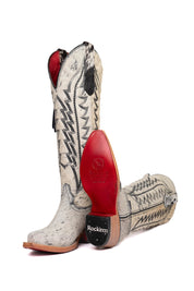 Charlotte Tall Red Bottom Cowhide Snip Toe Cowgirl Boot Size 5 Box VW2