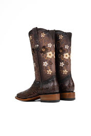Paraiso Tooled Square Toe Cowgirl Boot