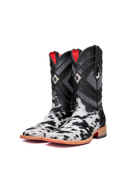 Prescott Cowhide Red Bottom Square Toe Cowboy Boot Size 7 Box TM18