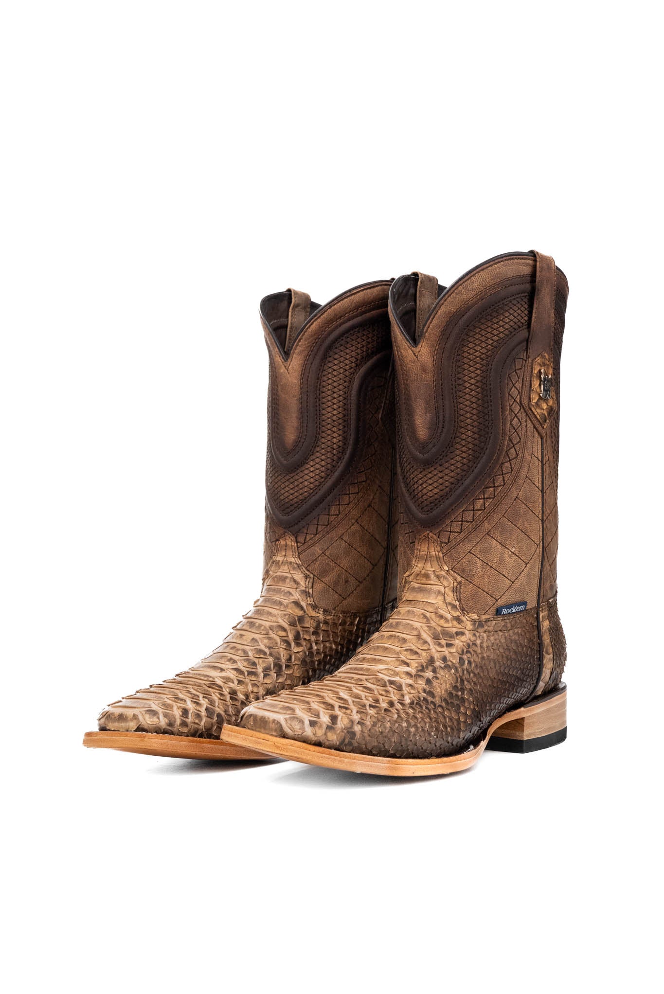 Lambeth Python Exotic Square Toe Cowboy Boot – Rock'Em