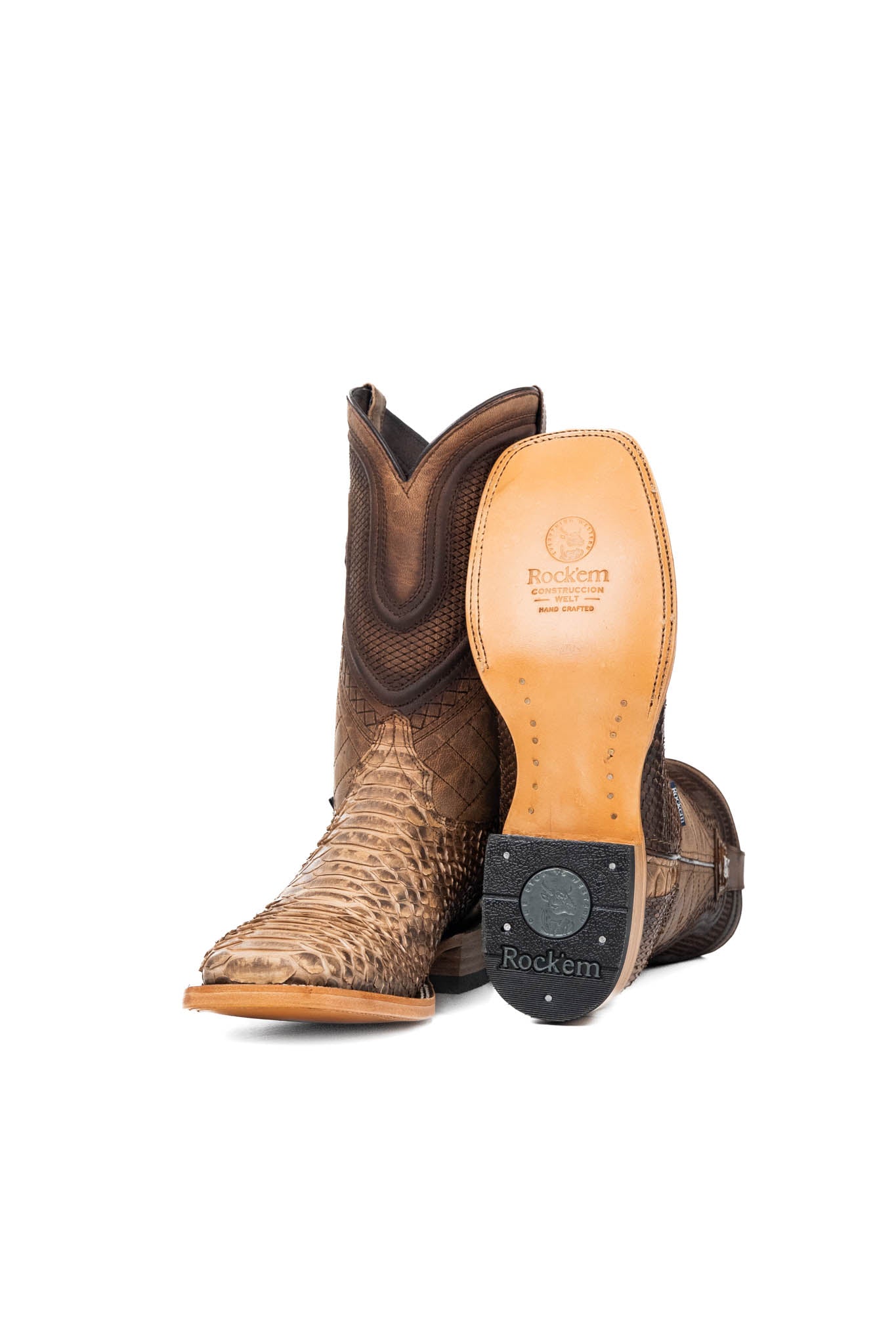 Lambeth Python Exotic Square Toe Cowboy Boot