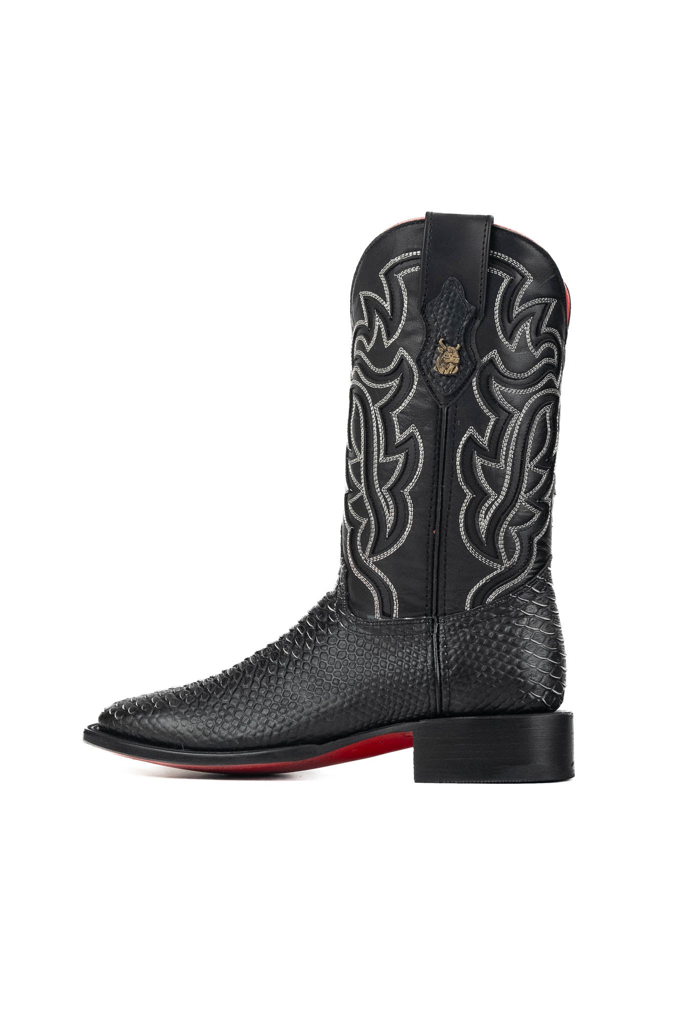 Bruce Python Red Bottom Square Toe Cowboy Boot