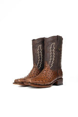 Ostrich Rodeo Zipper Cowboy Boot