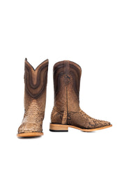 Lambeth Python Exotic Square Toe Cowboy Boot