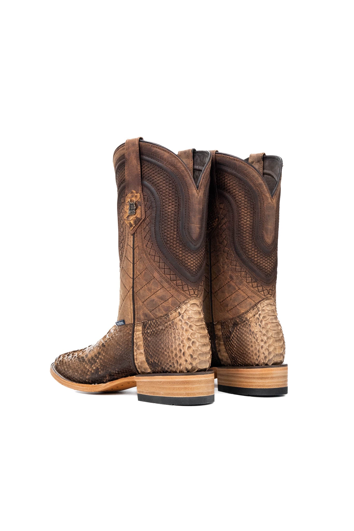 Lambeth Python Exotic Square Toe Cowboy Boot