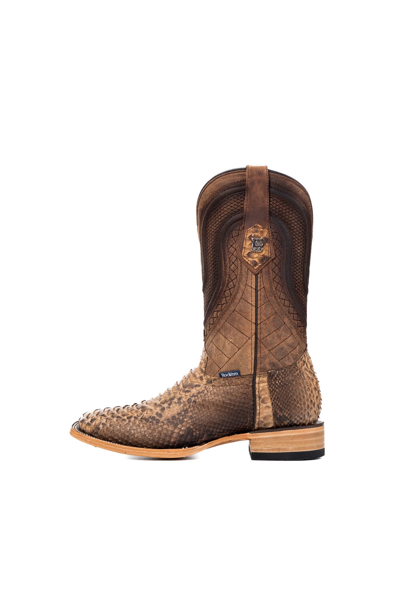 Lambeth Python Exotic Square Toe Cowboy Boot