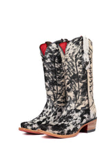 Charlotte Cowhide Red Bottom Snip Toe Cowgirl Boot Size 5 Box VW30