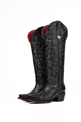 Nancy Tall Red Bottom Snip Toe Cowgirl Boot