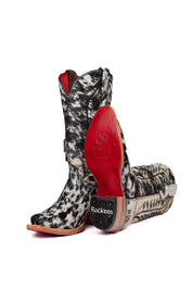 Charlotte Cowhide Red Bottom Snip Toe Cowgirl Boot Size 5 Box VW30