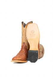 Renegate Ostrich Square Toe Cowboy Boot