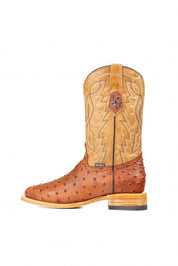 Renegate Ostrich Square Toe Cowboy Boot