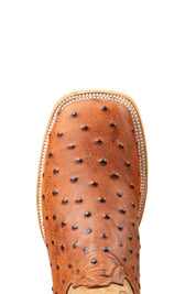 Renegate Ostrich Square Toe Cowboy Boot
