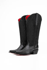 Sierra Midi Red Bottom Wide Calf Snip Toe Cowgirl Boot