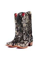 Charlotte Cowhide Red Bottom Snip Toe Cowgirl Boot Size 5.5 Box VW32
