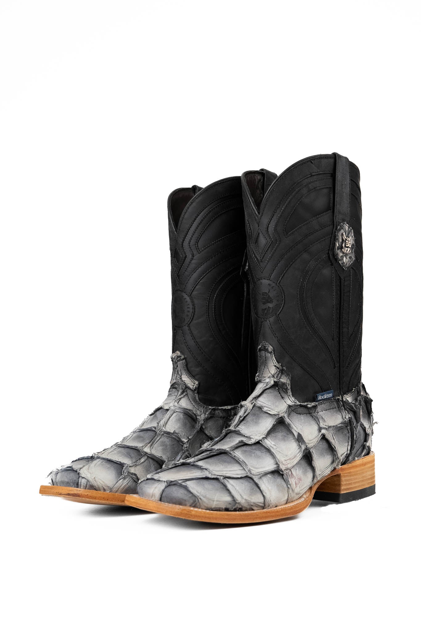 King Ranch Pirarucu Exotic Square Toe Cowboy Boot