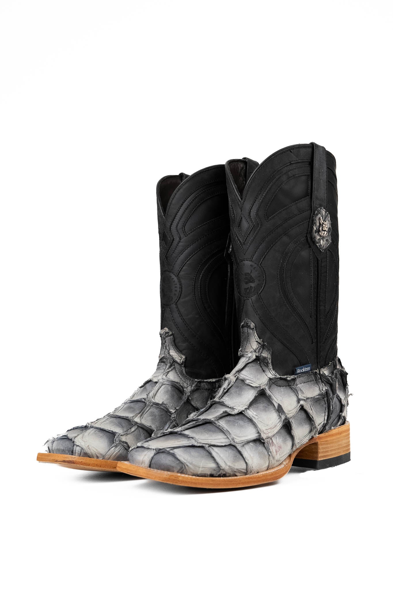 King Ranch Pirarucu Exotic Square Toe Cowboy Boot