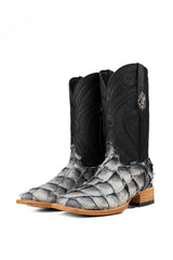 King Ranch Pirarucu Exotic Square Toe Cowboy Boot