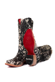 Charlotte Cowhide Red Bottom Snip Toe Cowgirl Boot Size 5.5 Box VW32