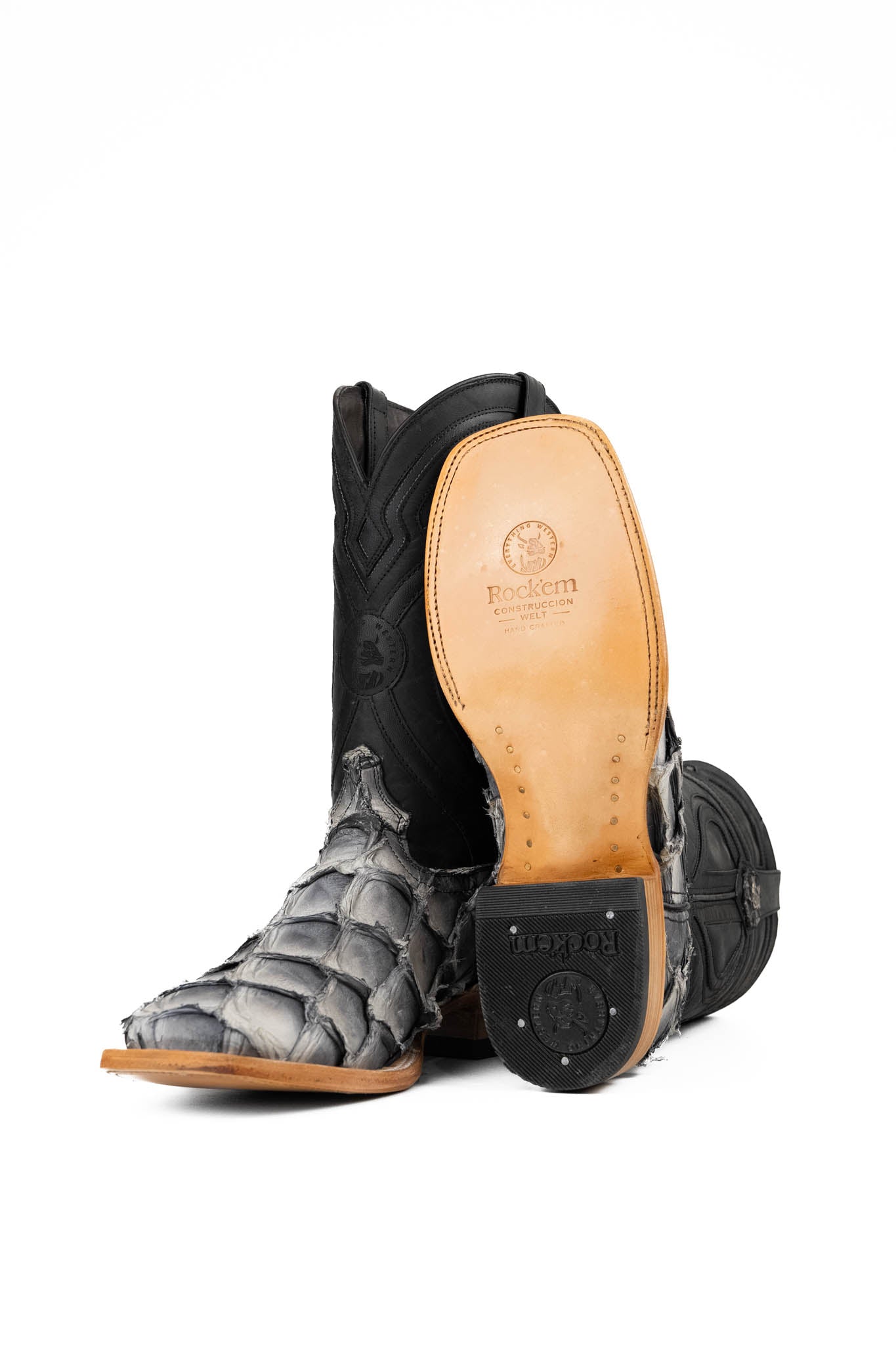 King Ranch Pirarucu Exotic Square Toe Cowboy Boot