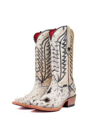 Charlotte Cowhide Red Bottom Snip Toe Cowgirl Boot Size 5.5 Box VW33