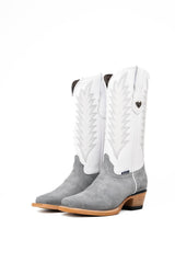 Sierra Roughout Frontier Toe Cowgirl Boot