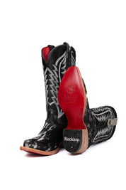 Charlotte Cowhide Red Bottom Snip Toe Cowgirl Boot Size 5.5 Box VW34