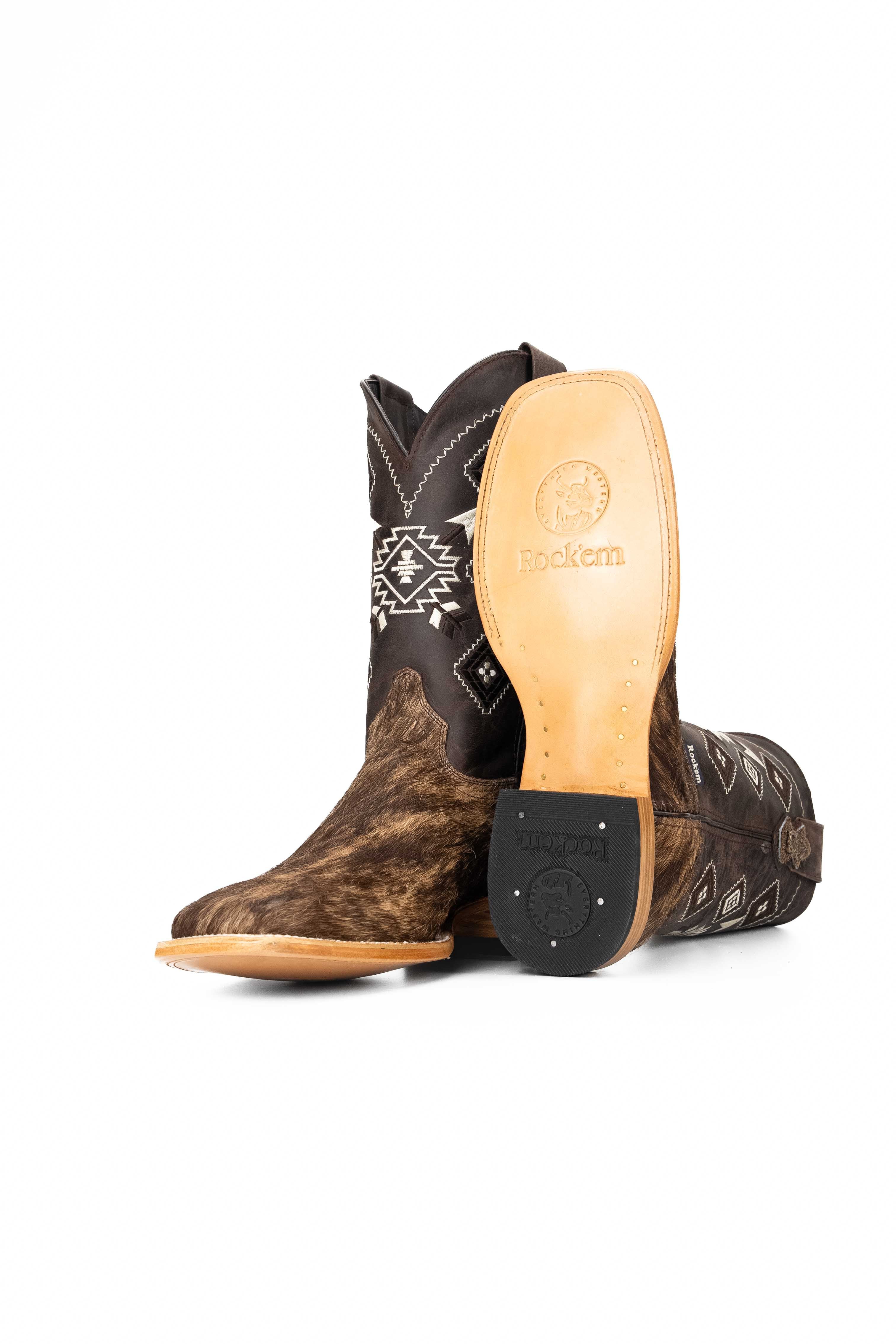 Men's Cowhide Square Toe Cowboy Boot Size 11 Box NM29