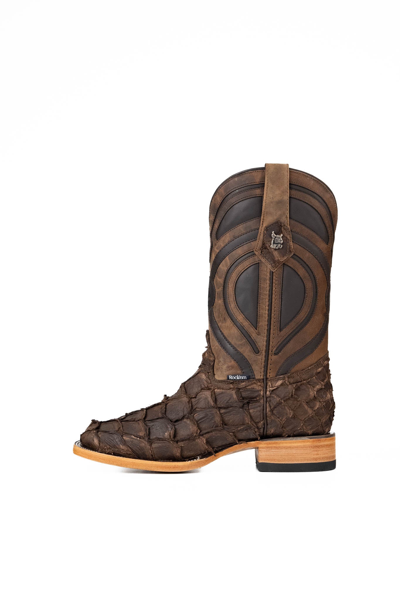 King Ranch Pirarucu Exotic Square Toe Cowboy Boot