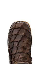 King Ranch Pirarucu Exotic Square Toe Cowboy Boot