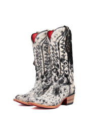 Charlotte Cowhide Red Bottom Snip Toe Cowgirl Boot Size 6 Box VW36