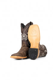 Men's Cowhide Square Toe Cowboy Boot Size 7 Box NM3