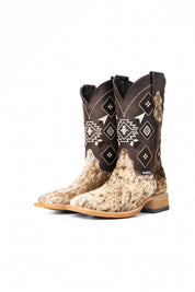 Men's Cowhide Square Toe Cowboy Boot Size 6 Box NM31