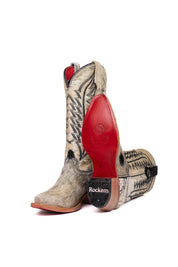 Charlotte Cowhide Red Bottom Snip Toe Cowgirl Boot Size 6 Box VW37