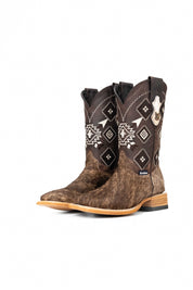 Men's Cowhide Square Toe Cowboy Boot Size 6 Box NM33