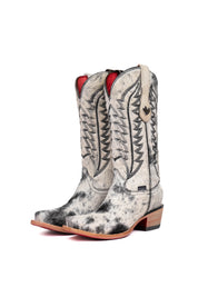 Charlotte Cowhide Red Bottom Snip Toe Cowgirl Boot Size 6 Box VW39