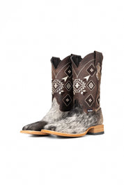 Men's Cowhide Square Toe Cowboy Boot Size 7 Box NM34
