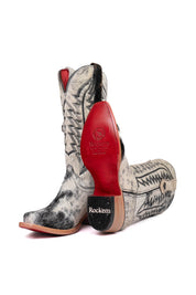 Charlotte Cowhide Red Bottom Snip Toe Cowgirl Boot Size 6 Box VW39
