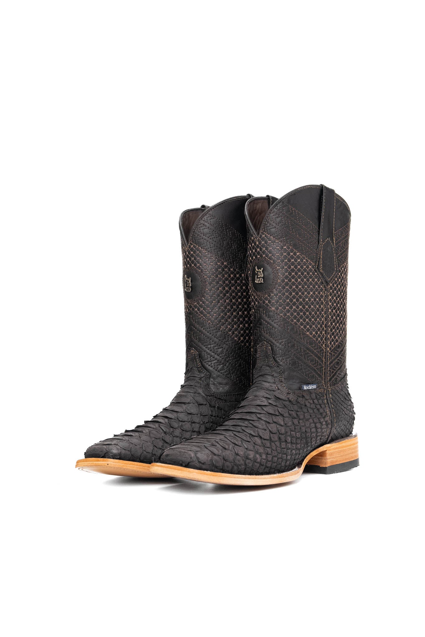 Andersen Python Exotic Square Toe Cowboy Boot