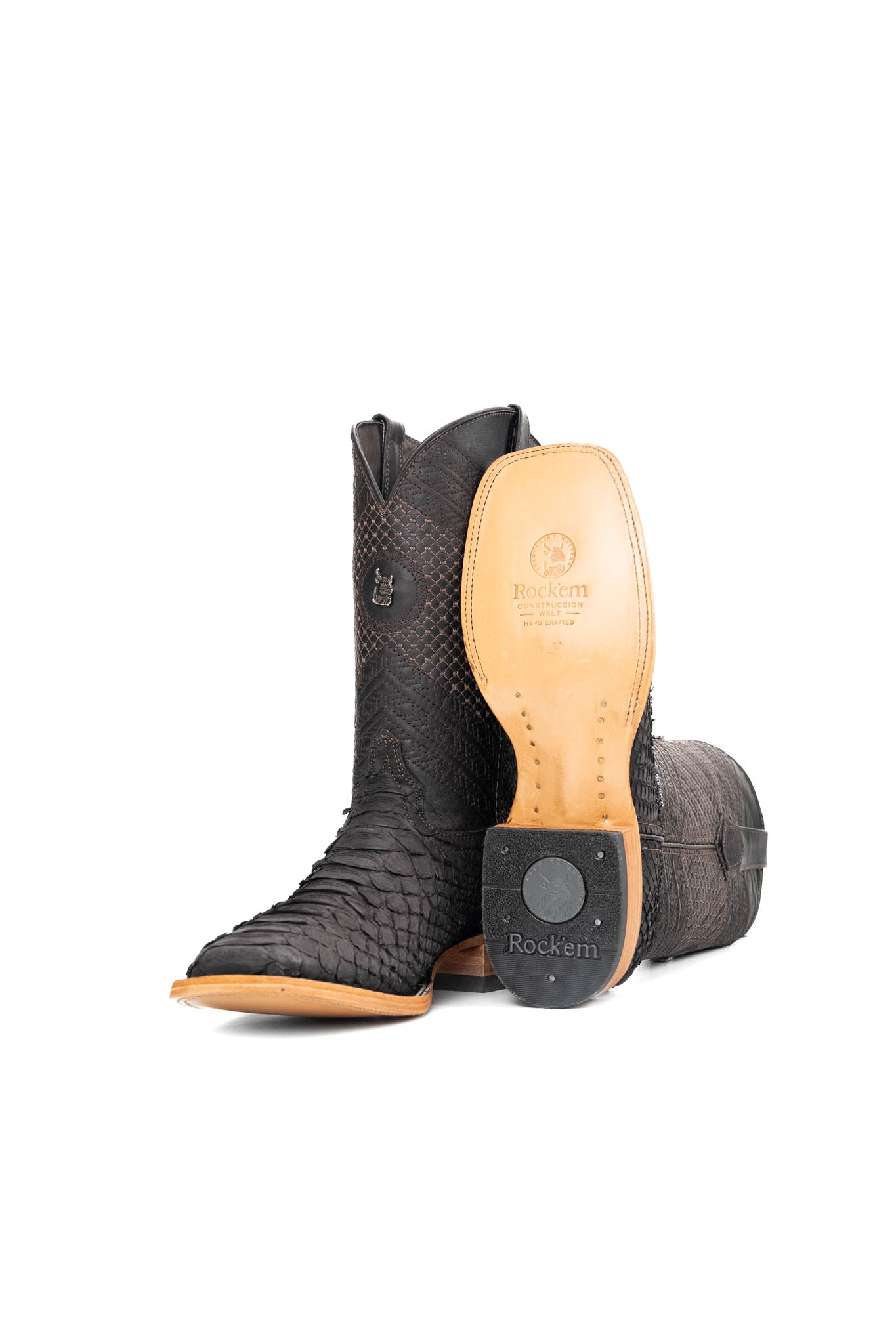 Andersen Python Exotic Square Toe Cowboy Boot