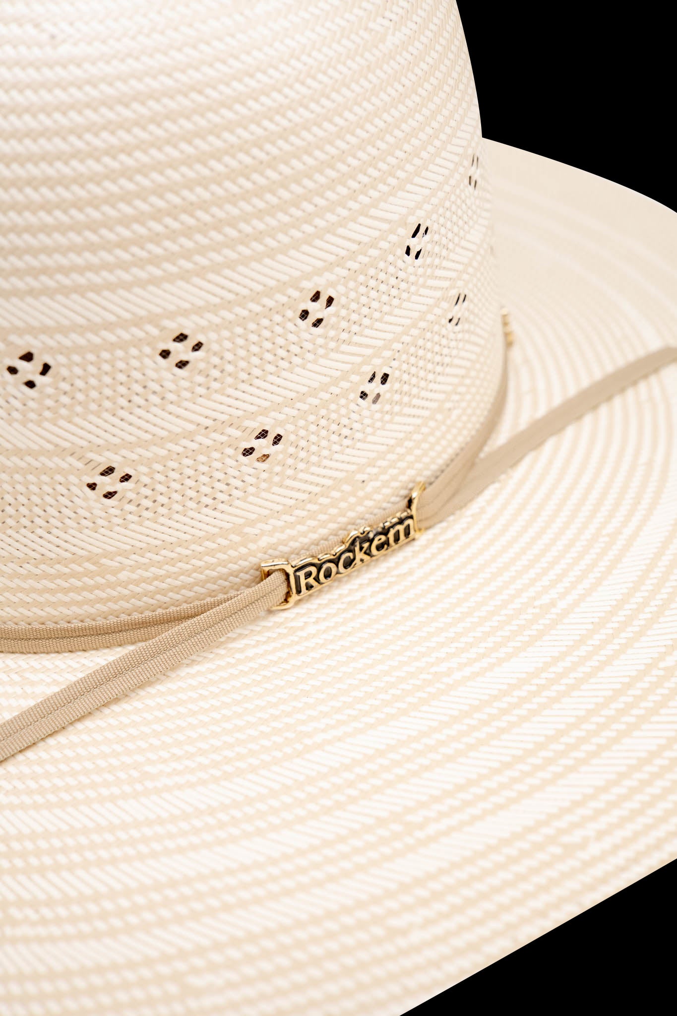 Rock'em 100X Outlaw Open Crown Straw Hat