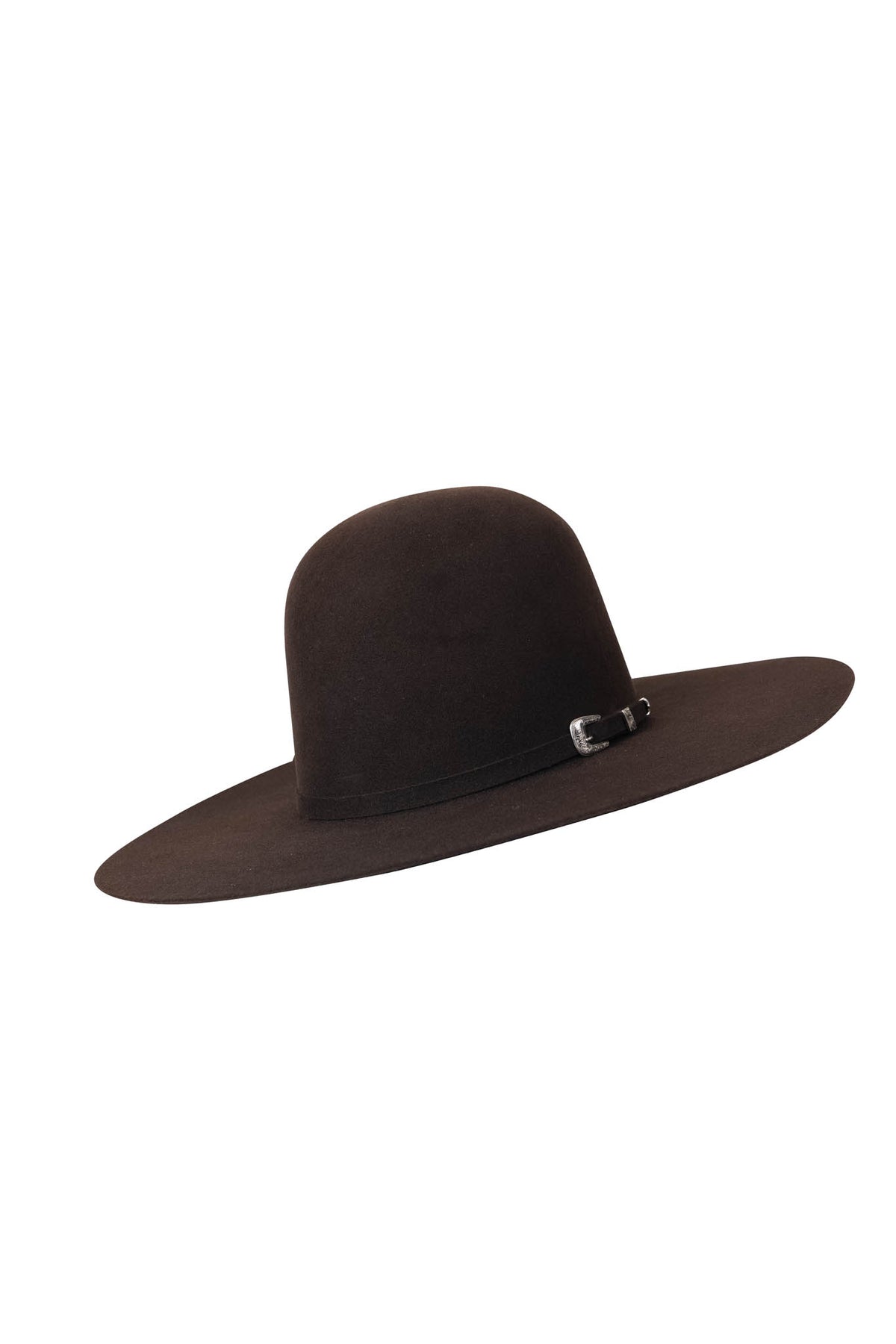 Rock'em 10X Chocolate Beaver Open Crown Felt Cowboy Hat