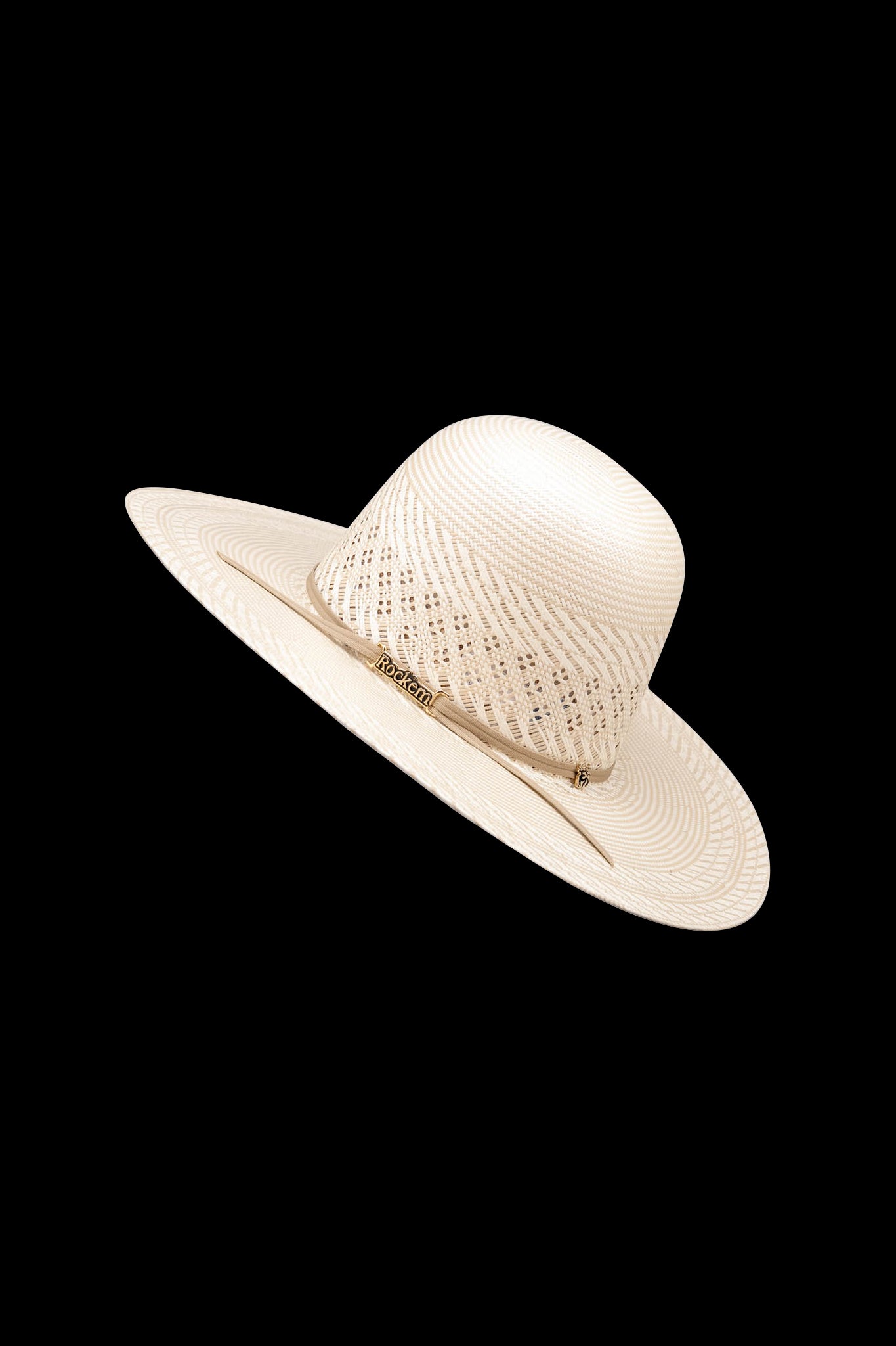 Rock'em 100X Buckaroo Breeze Open Crown Straw Hat
