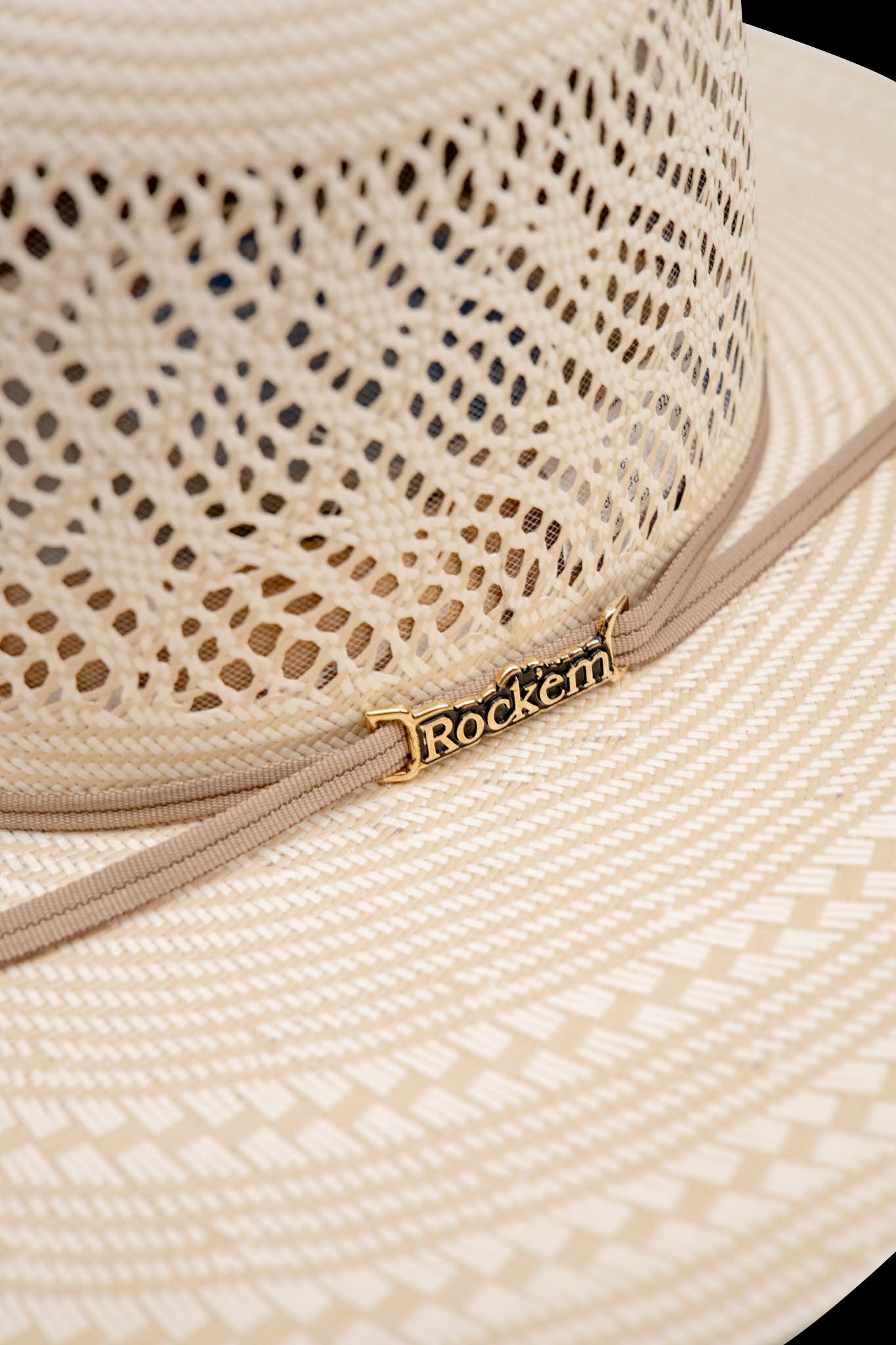 Rock'em 100X Maverick Open Crown Straw Hat