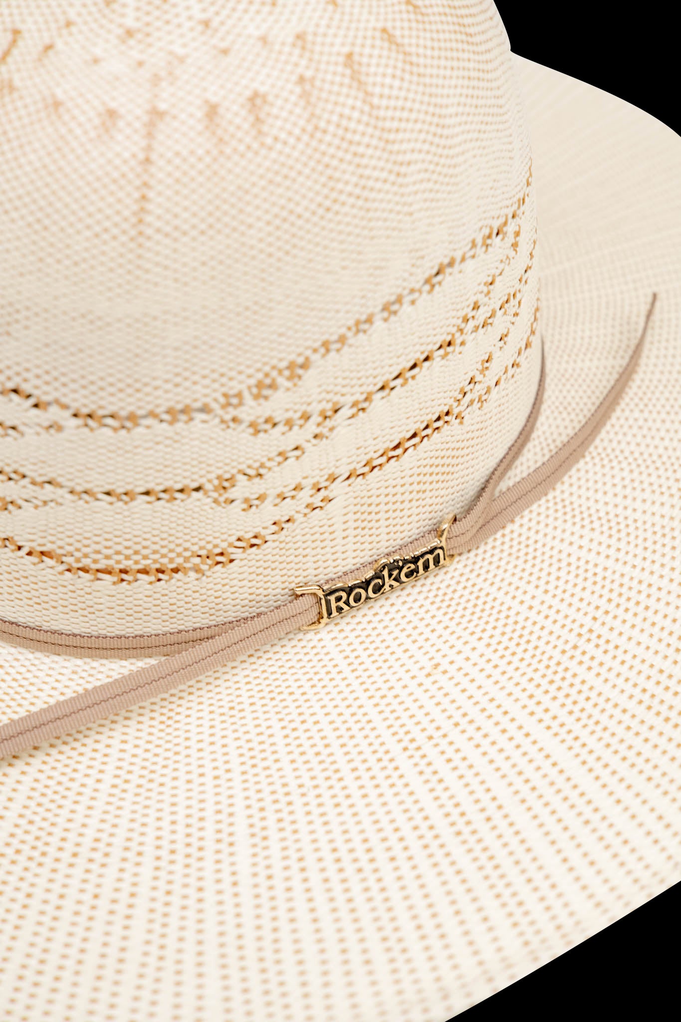 Rock'em 10X Carson Open Crown Straw Hat