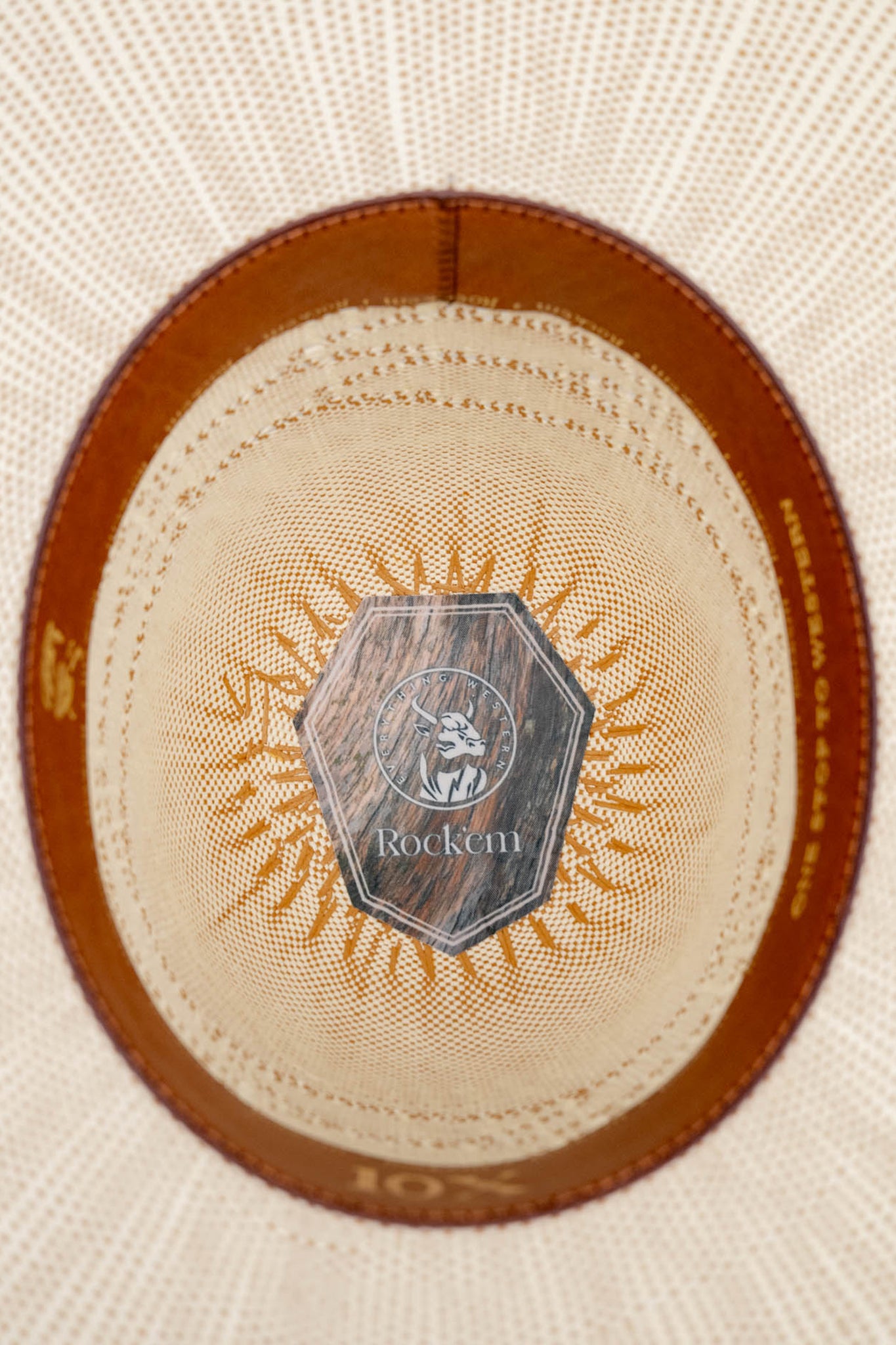 Rock'em 10X Carson Open Crown Straw Hat