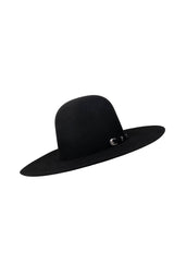 Rock'em 10X Black Beaver Open Crown Felt Cowboy Hat