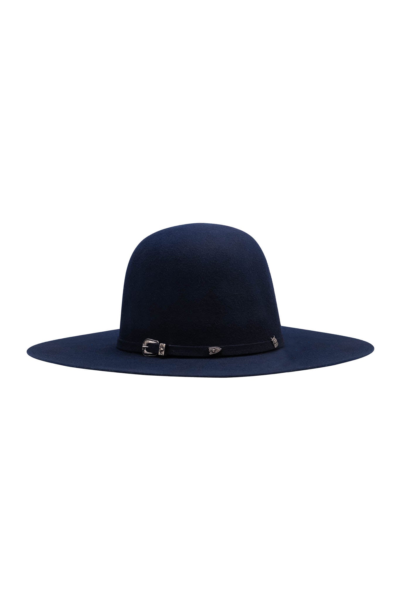 Rock'em 4X Navy Blue Open Crown Felt Cowboy Hat