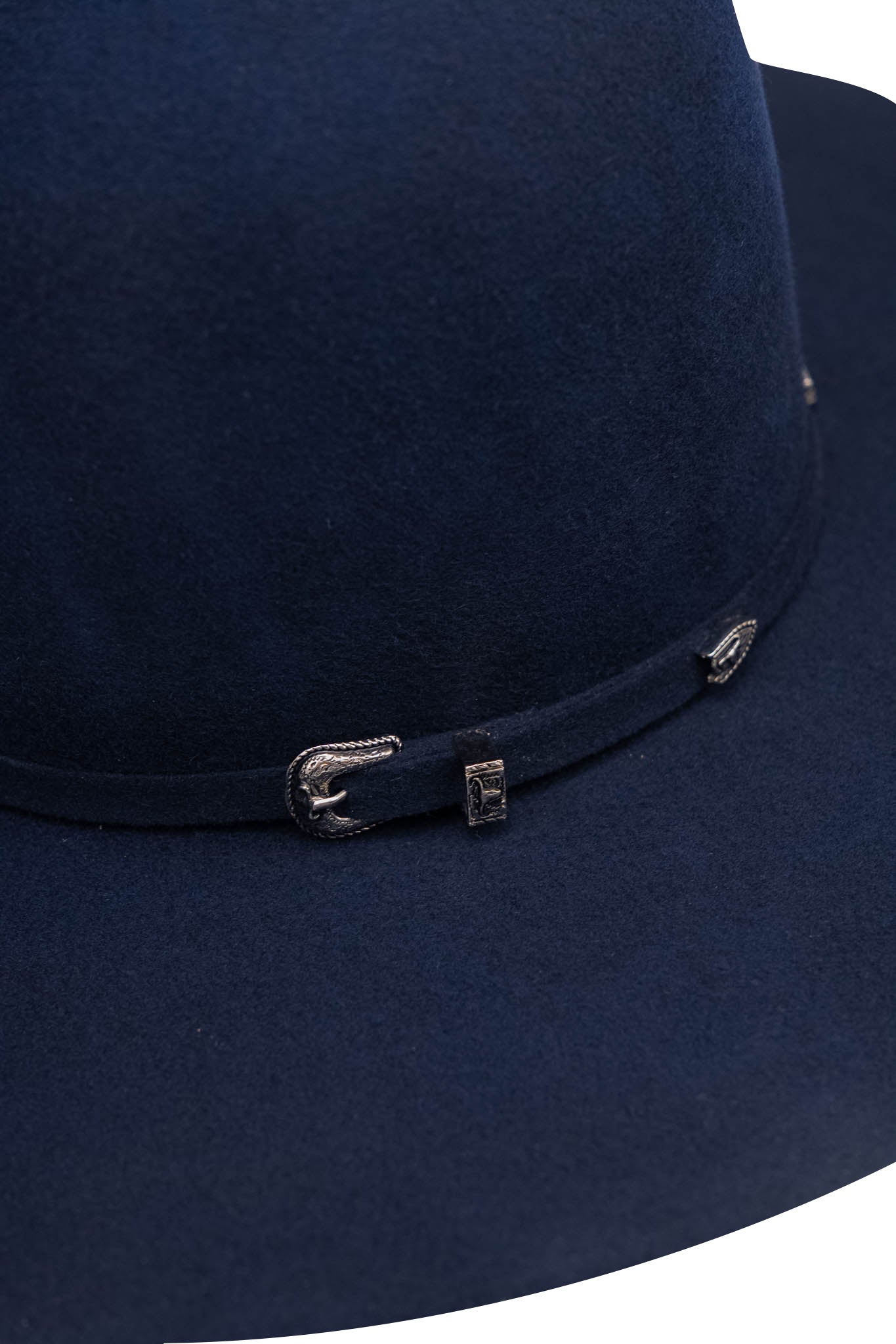 Rock'em 4X Navy Blue Open Crown Felt Cowboy Hat